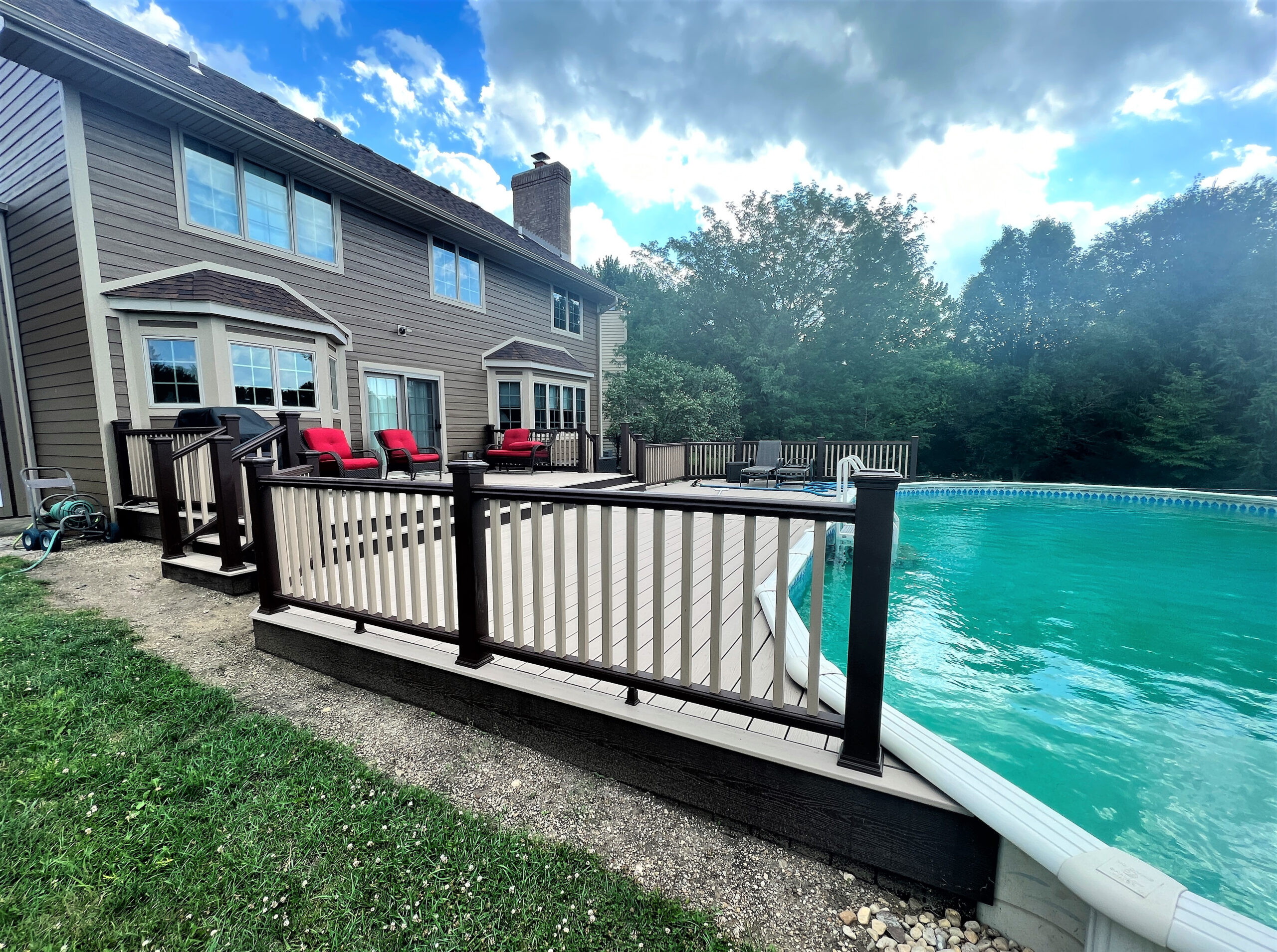Composite Pool Deck In St. Charles, IL